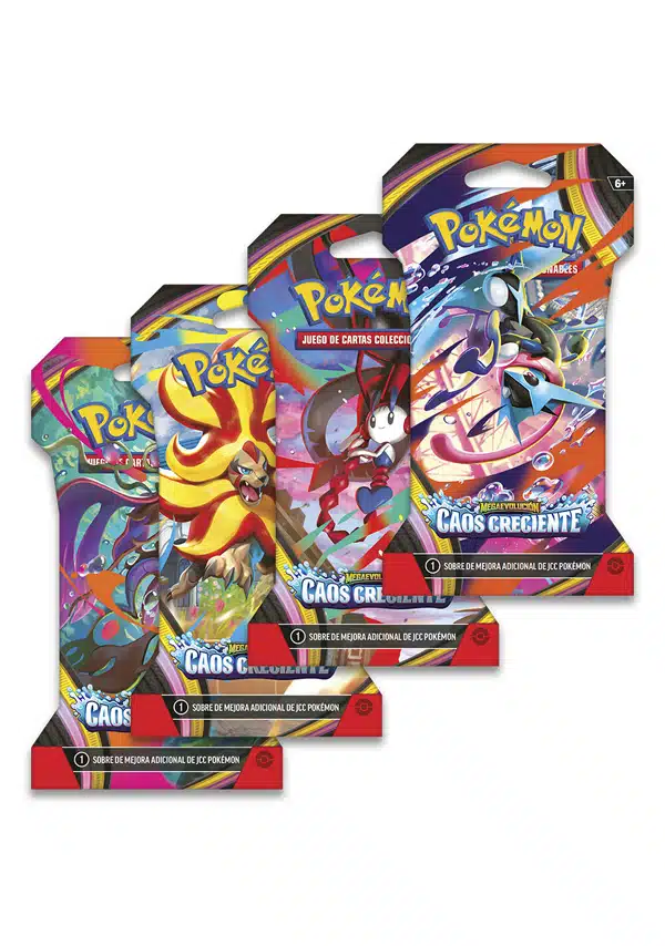 Cartas Pokémon TCG Mega Evolution – Chaos Rising Chaos Rising Sleeved Booster  Español LatAm | Cartas Pokémon Originales Chile-