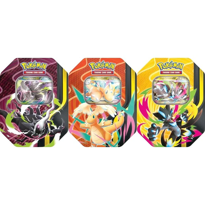 Cartas Pokémon TCG Mega Evolution – Pack 3 Mega Forces Tin | Cartas Pokémon Originales  1
