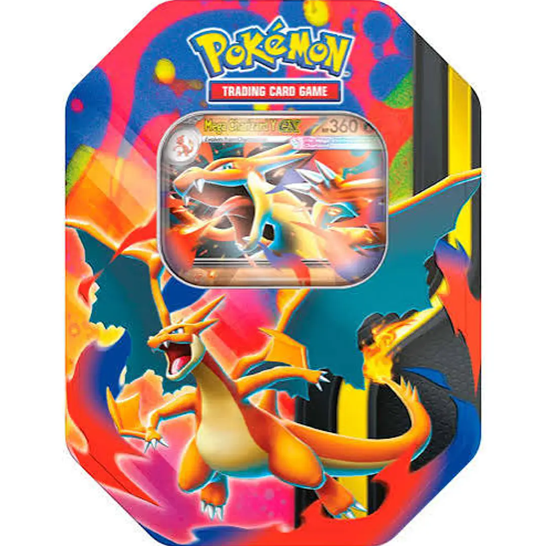 Pokémon TCG: Mega Charizard X o Y Tin Español | Cartas Pokémon Chile  3