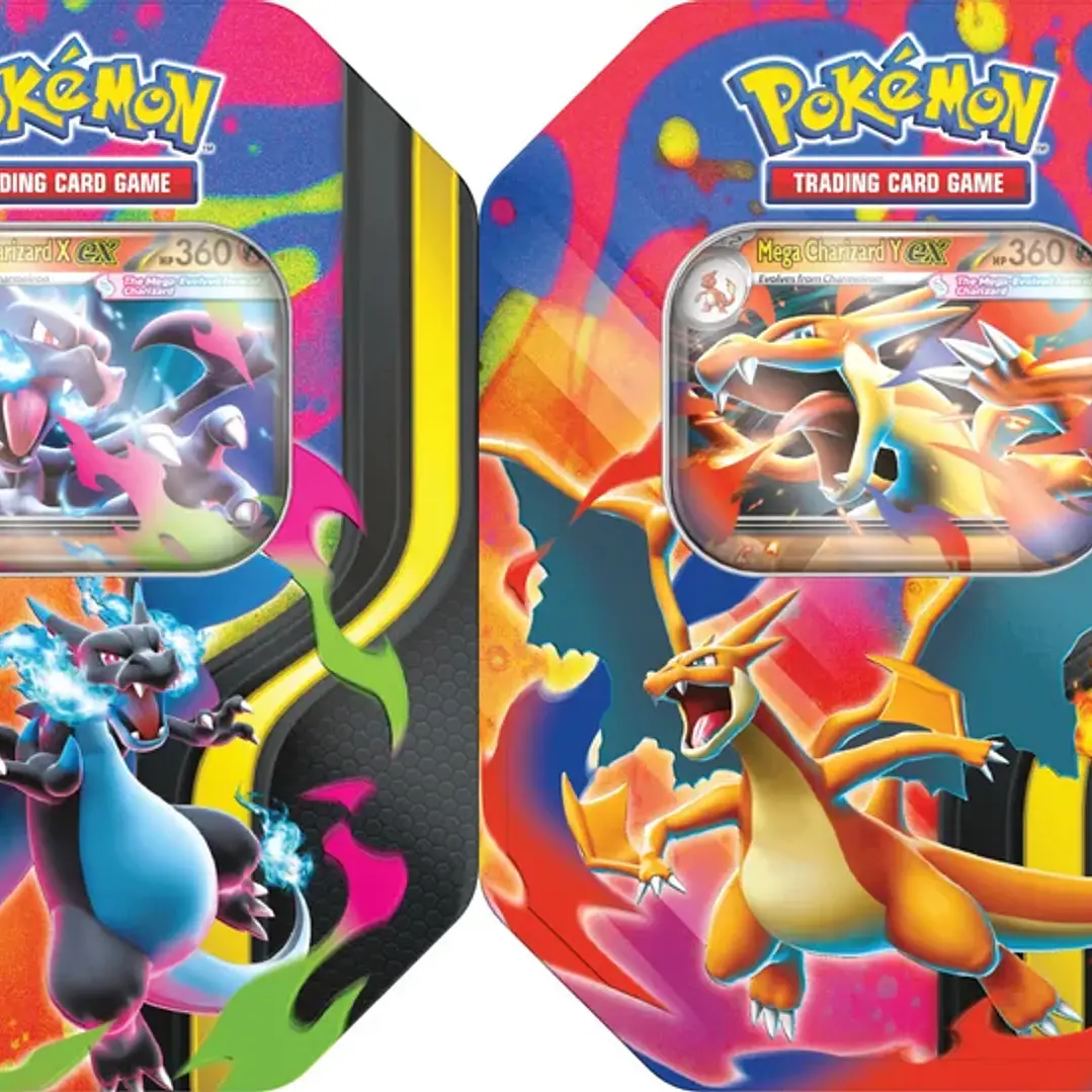 Pokémon TCG: Mega Charizard X o Y Tin Español | Cartas Pokémon Chile  5
