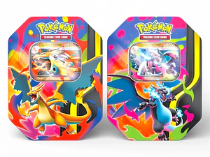 Pokémon TCG: Mega Charizard X o Y Tin Español | Cartas Pokémon Chile 