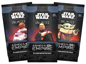 Star Wars Unlimited: Ashes of the Empire Booster Pack | Sobre 16 Cartas | Inglés