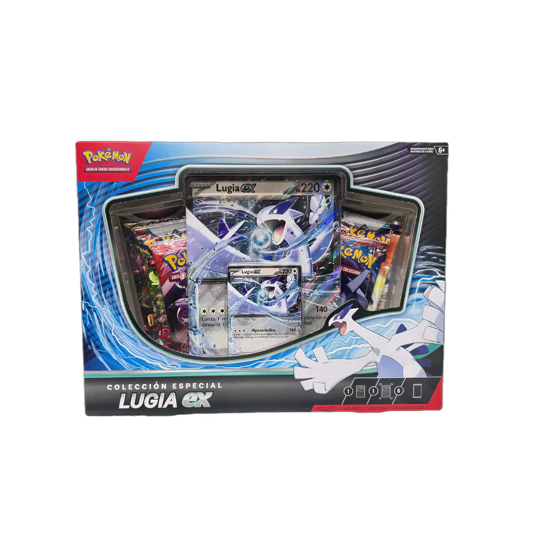 Pokémon TCG: Colección Especial Lugia ex Español | 6 Sobres + Carta Promo Jumbo 1