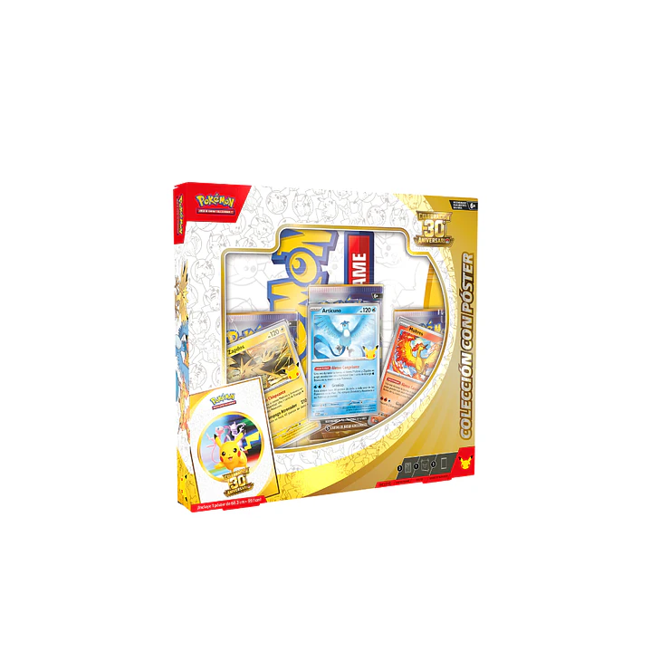 Pokémon TCG 30th Celebration Pack de 3 Poster Collection  | Cartas Pokémon Originales Chile  2