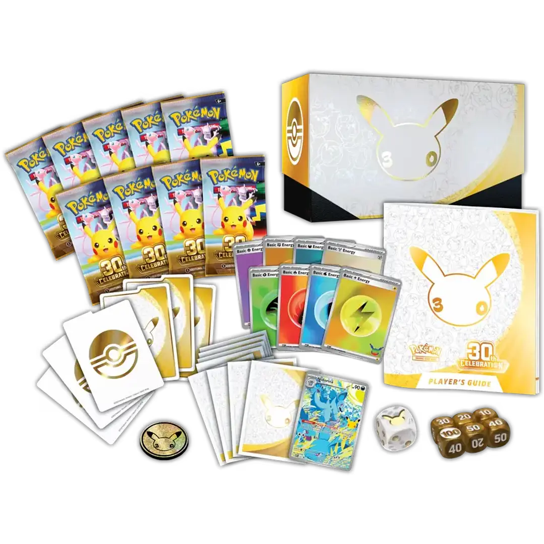 Pokémon TCG 30th Celebration Elite Trainer Box Pack 10 Unidades Inglés | Cartas Pokémon Originales Chile PRE VENTA  3