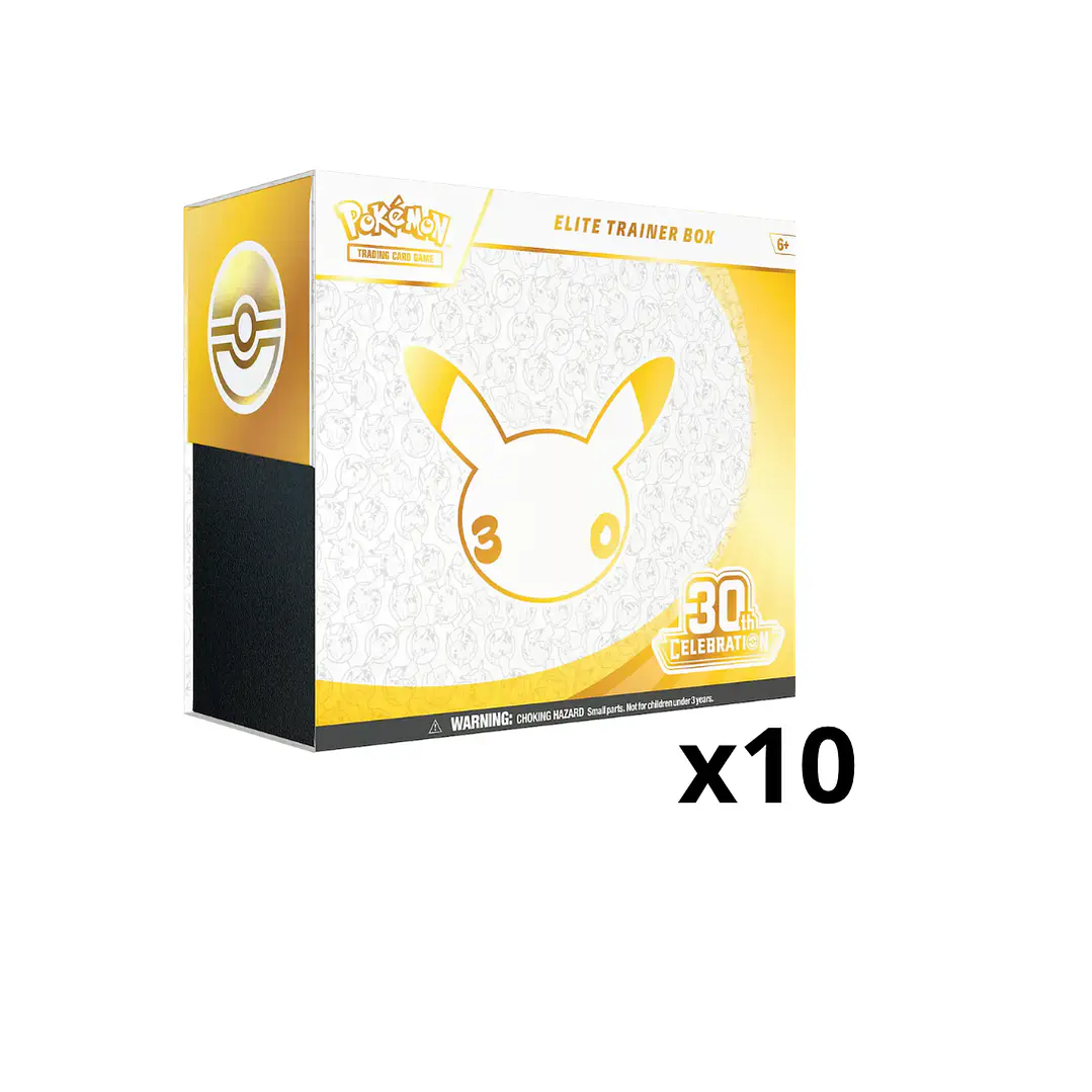 Pokémon TCG 30th Celebration Elite Trainer Box Pack 10 Unidades Inglés | Cartas Pokémon Originales Chile PRE VENTA  1