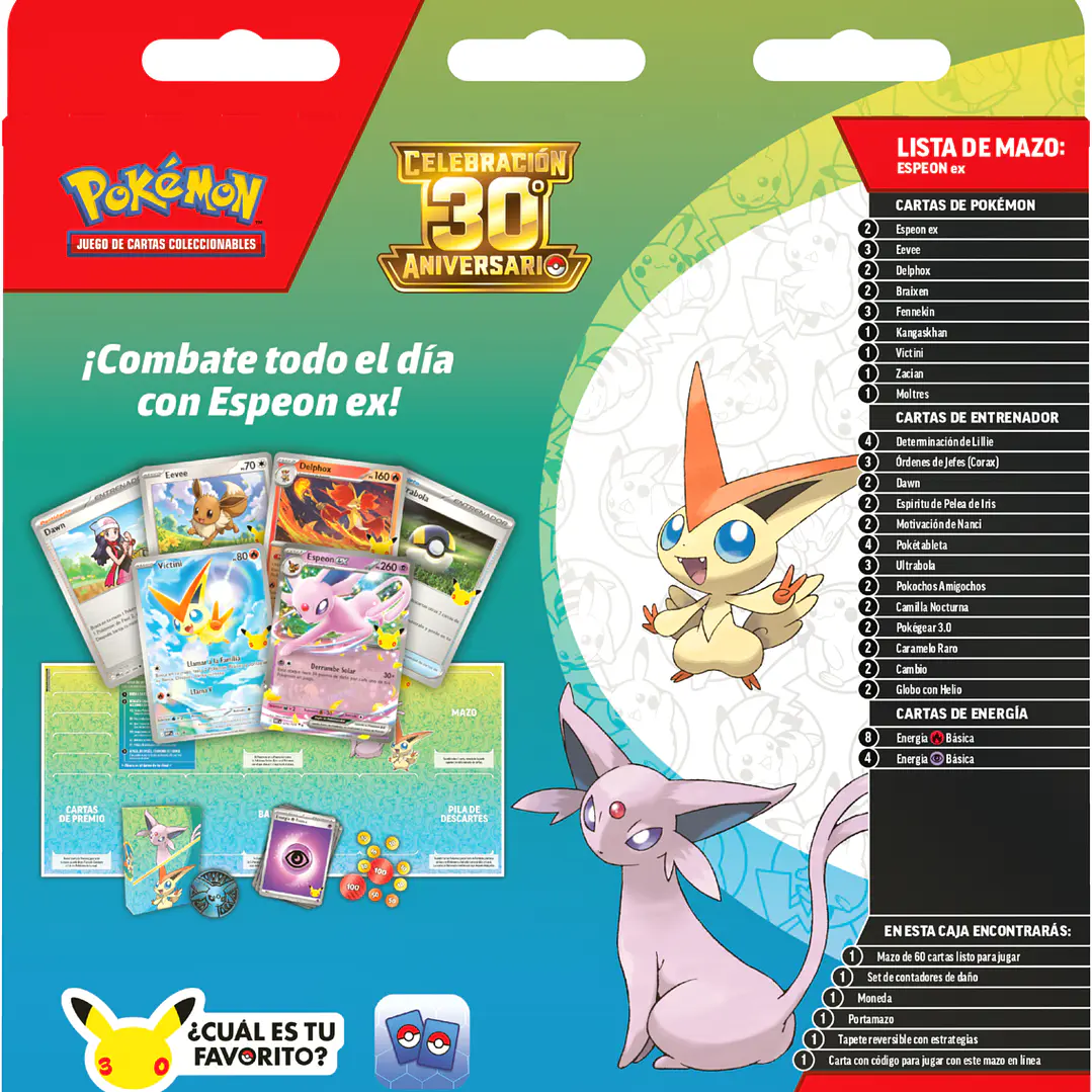 Pokémon TCG 30th Celebration Battle Deck Inglés | Cartas Pokémon Originales Chile PRE VENTA 3