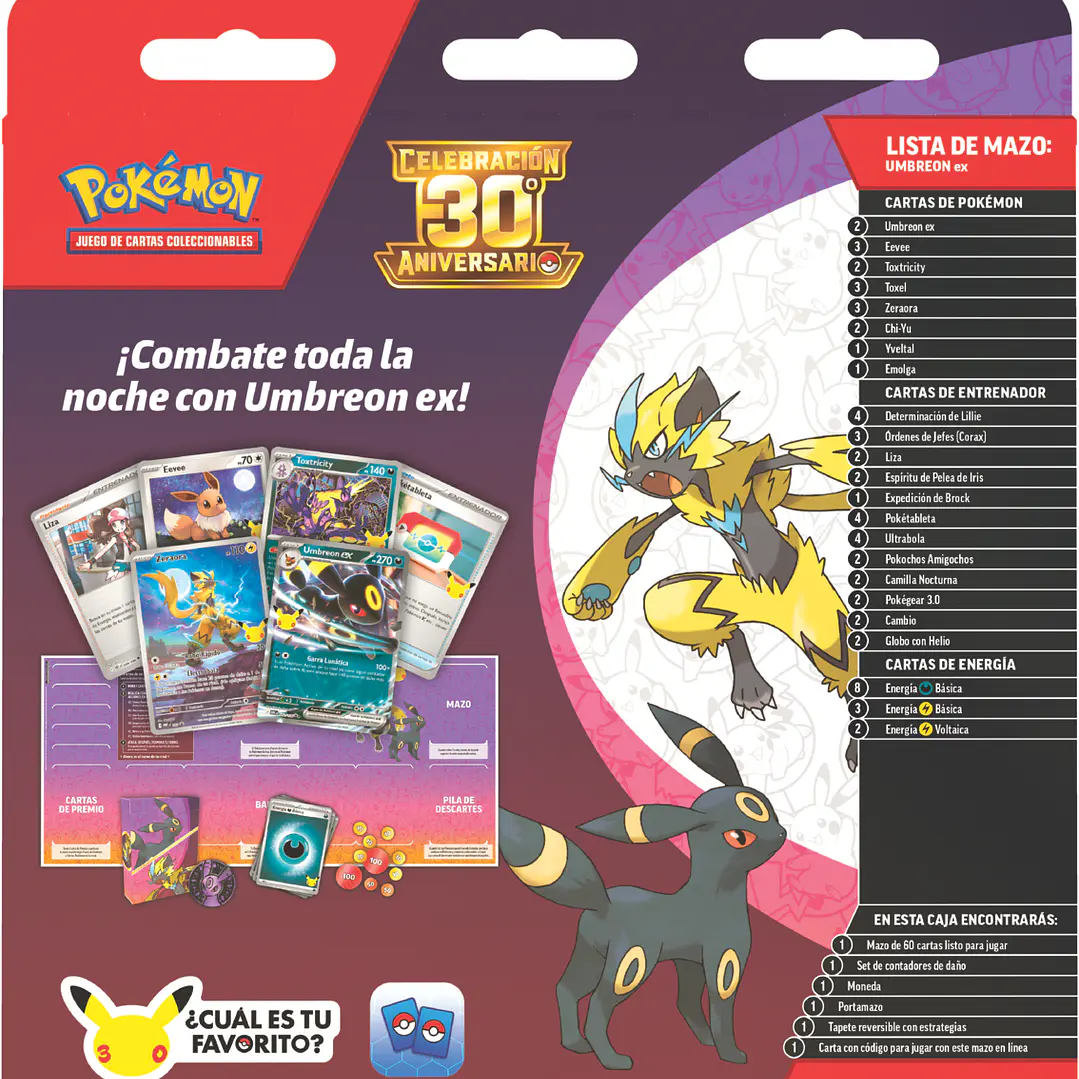 Pokémon TCG 30th Celebration Battle Deck Inglés | Cartas Pokémon Originales Chile PRE VENTA 5