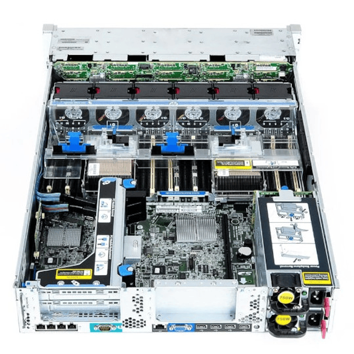 HP DL380p Gen 8 | 2x 6 Cores / 12 Threads | 64GB | Sin Discos 3