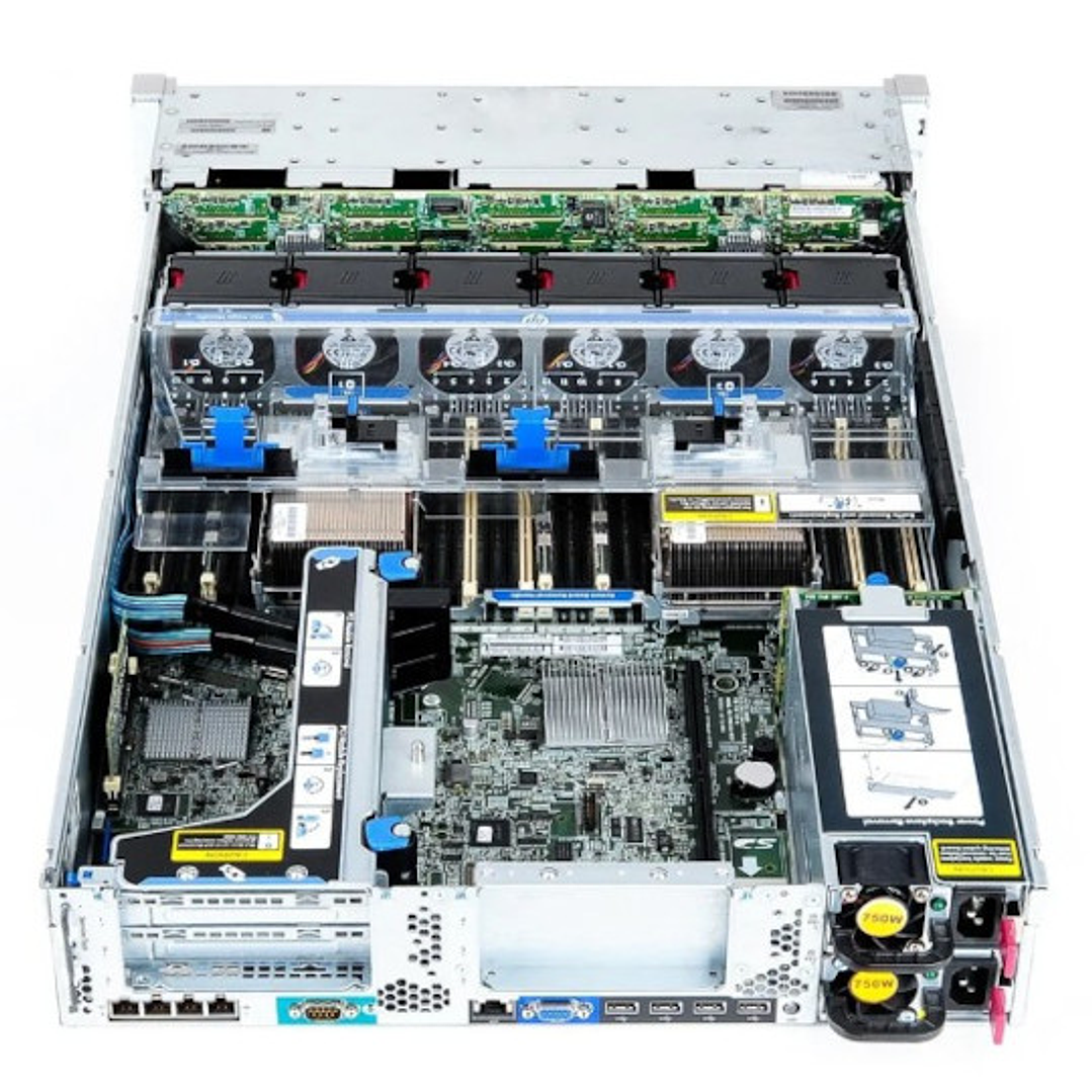 HP DL380p Gen 8 | 2x 8 Cores / 16 Threads | 64GB | Sin Discos 3