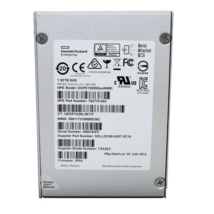 HP 1.92TB SSD SAS 1