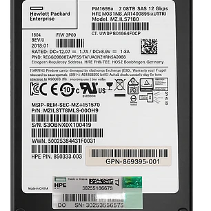 HP Enterprise 7.68TB SSD SAS