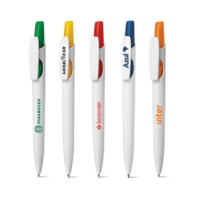 Caneta tampografia personalizada com sua logo 