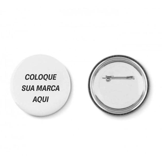 Crachá circular personalizado com sua logo 