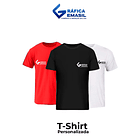 T-Shirt estampada com sua logomarca  1