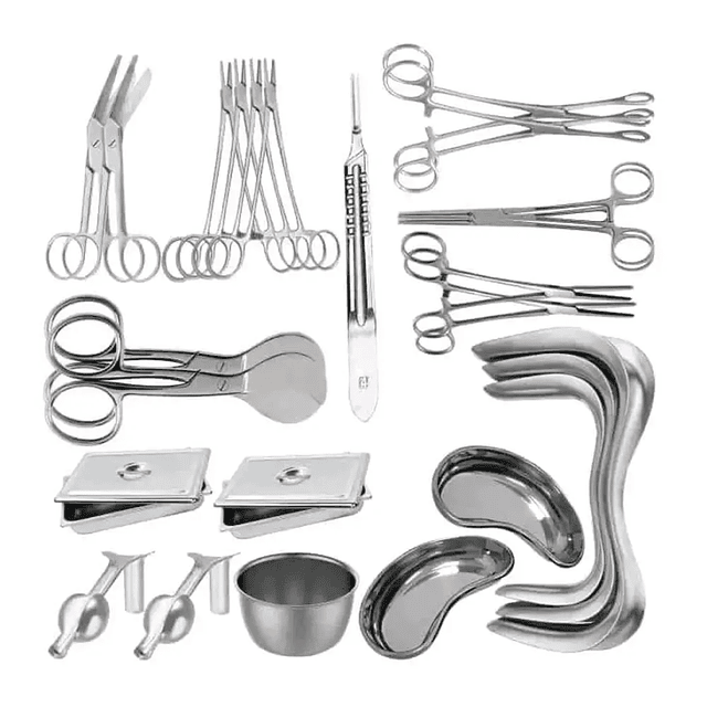 Kit de parto instrumentos cirúrgicos 