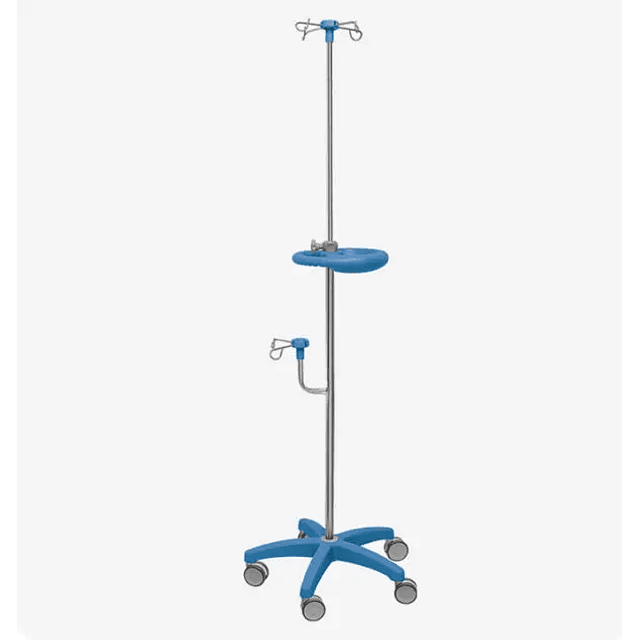 Suporte para soro em Inox com apoio 