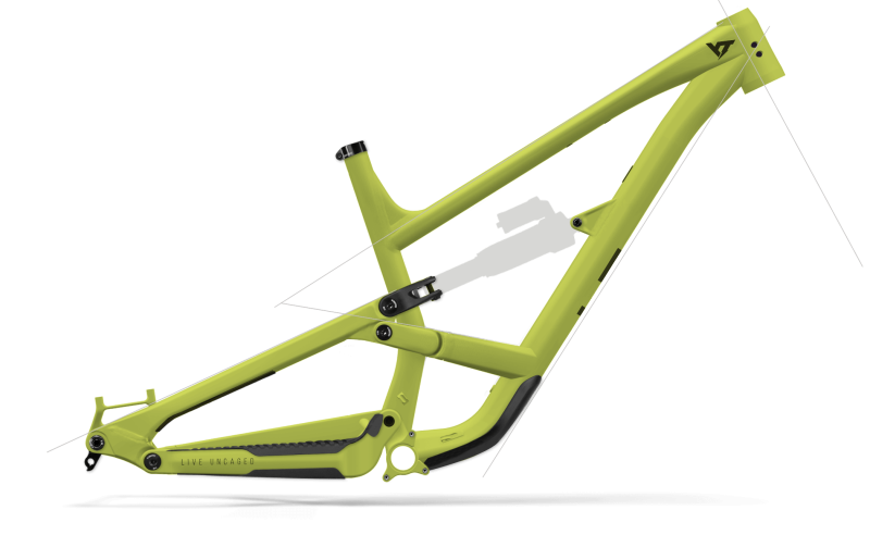 Cuadro YT Capra MK3 AL Mullet verde