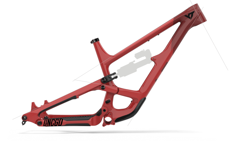 Cuadro YT Capra MK3 Carbono rojo
