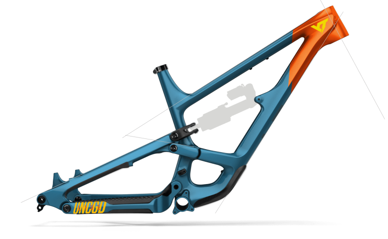 Cuadro YT Capra MK3 MX Carbono rojo azul