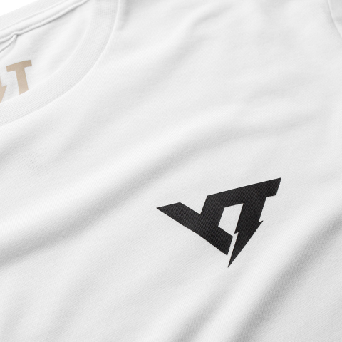 Polera YT Signature Logo blanca
