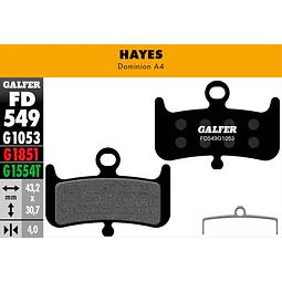 Pastillas Galfer para Hayes Dominion 