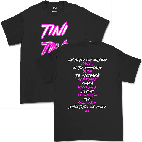 Tini · Setlist
