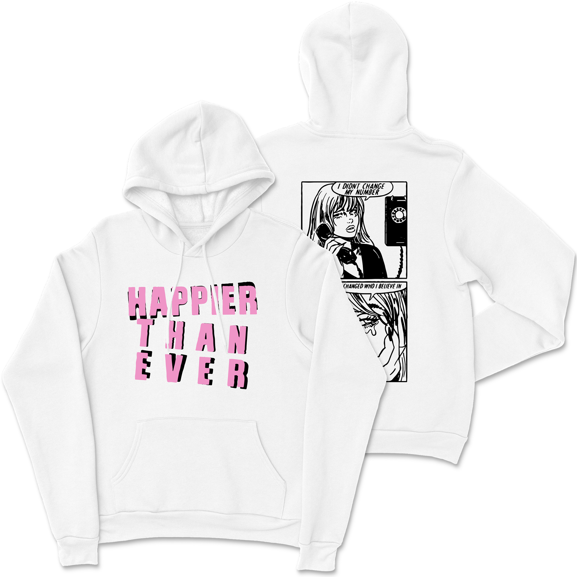 Billie Eilish · Happier Than Ever Comic Hoodie