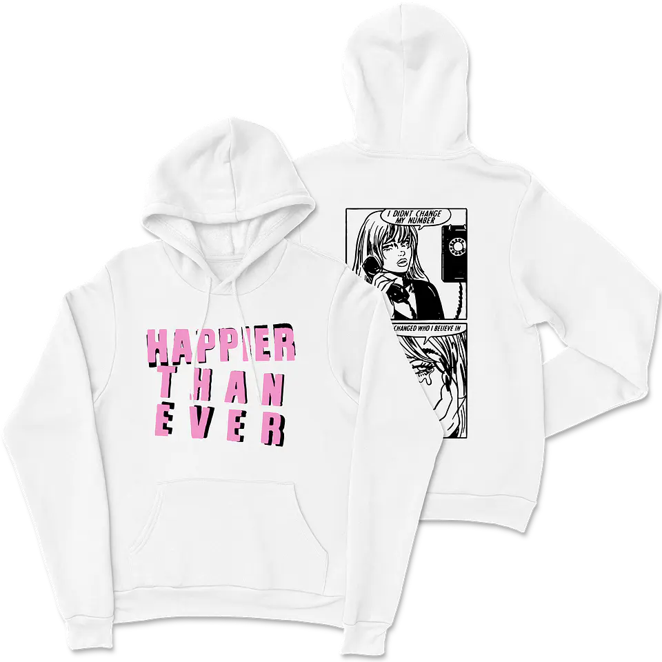 Billie Eilish · Happier Than Ever Comic Hoodie 1