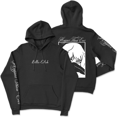 Billie Eilish · Happier Than Ever Face Hoodie