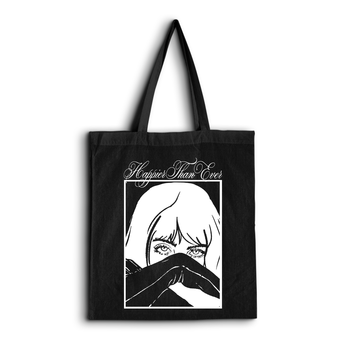Billie Eilish · Happier Than Ever Face Totebag