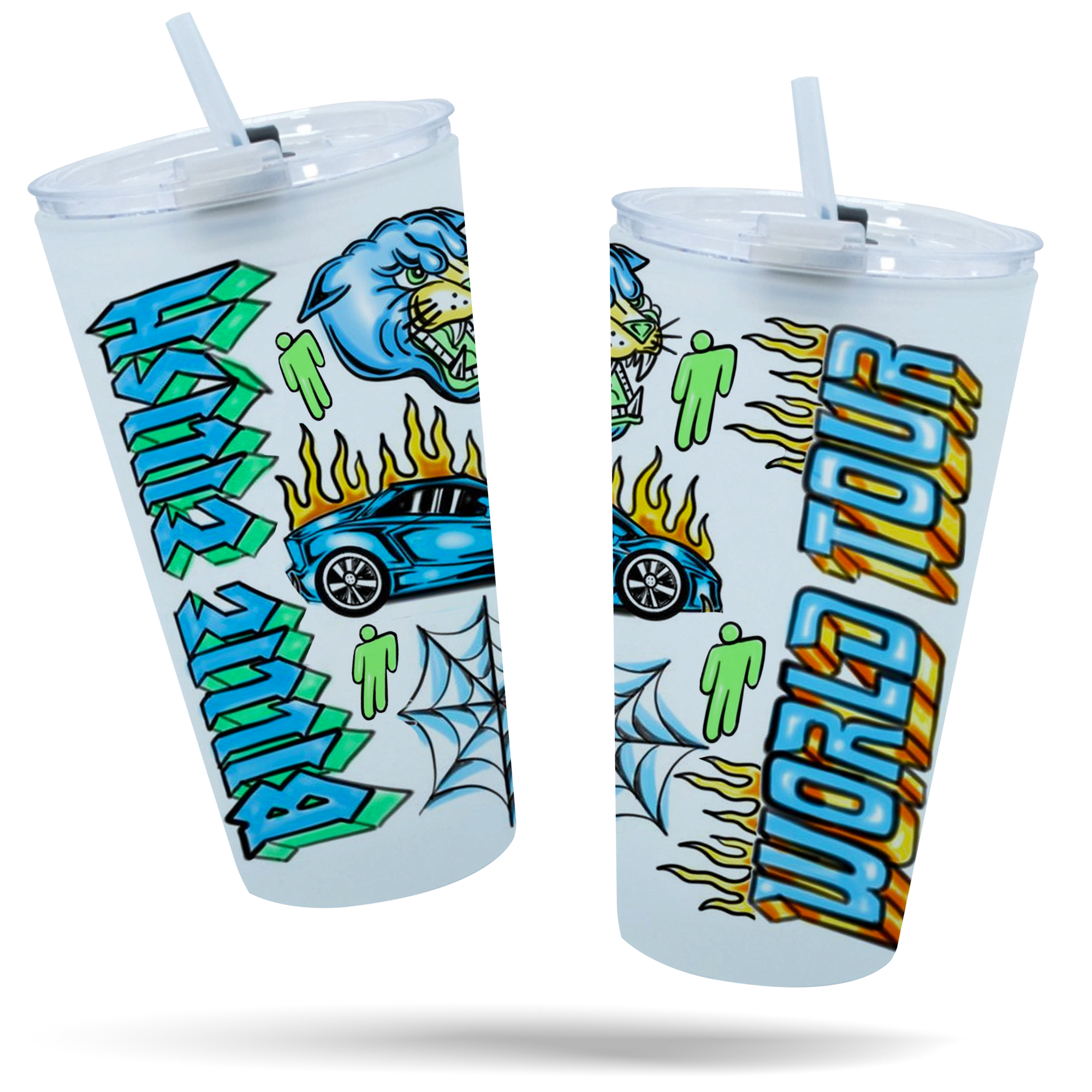 Billie Eilish · World Tour Vaso Vidrio Empavonado
