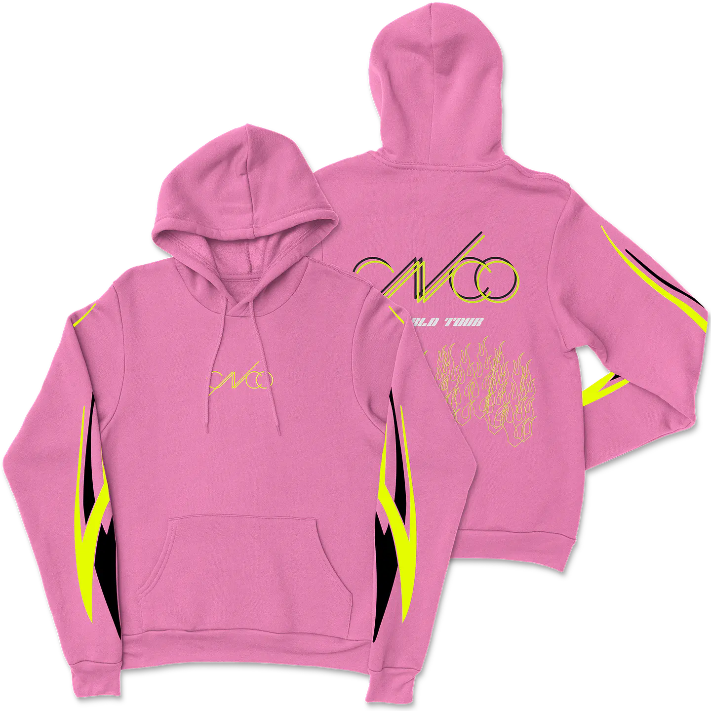 CNCO · Flames Rosado Hoodie 1
