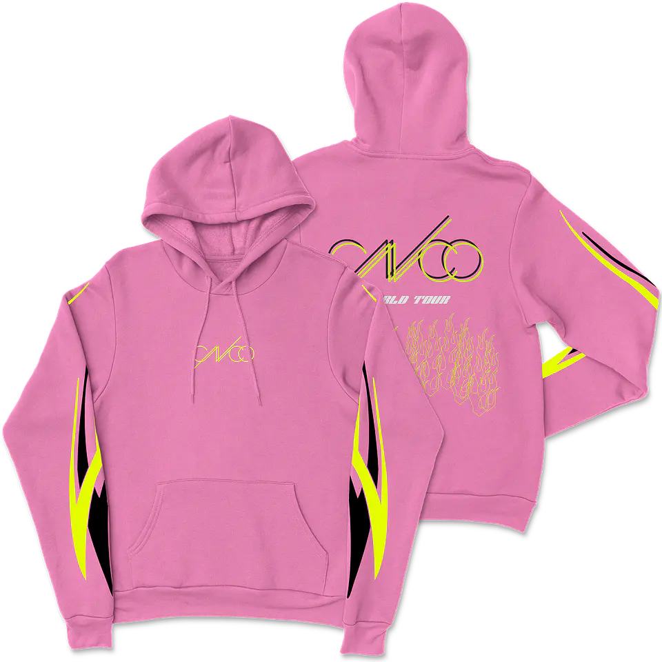 CNCO · Flames Rosado Hoodie 1
