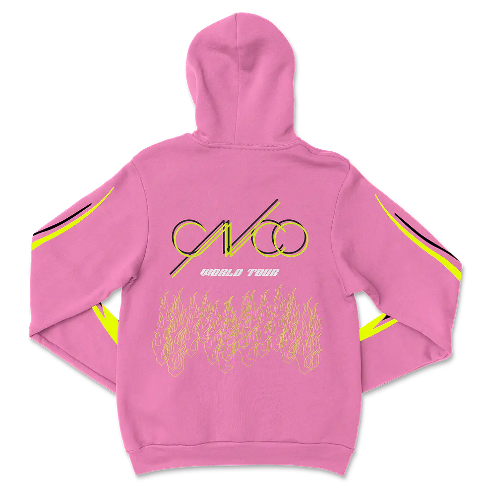 CNCO · Flames Rosado Hoodie 3