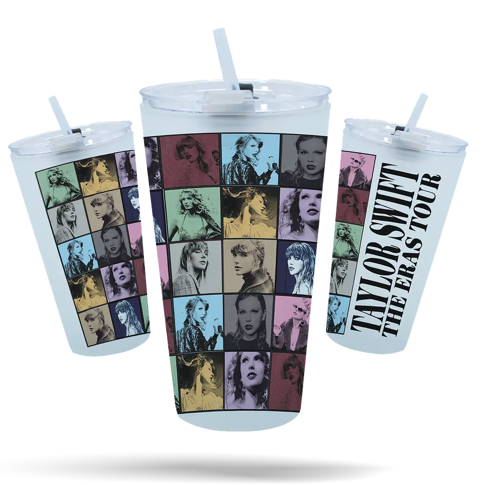 Taylor Swift · The Eras Tour Collage Vaso Vidrio Empavonado 1