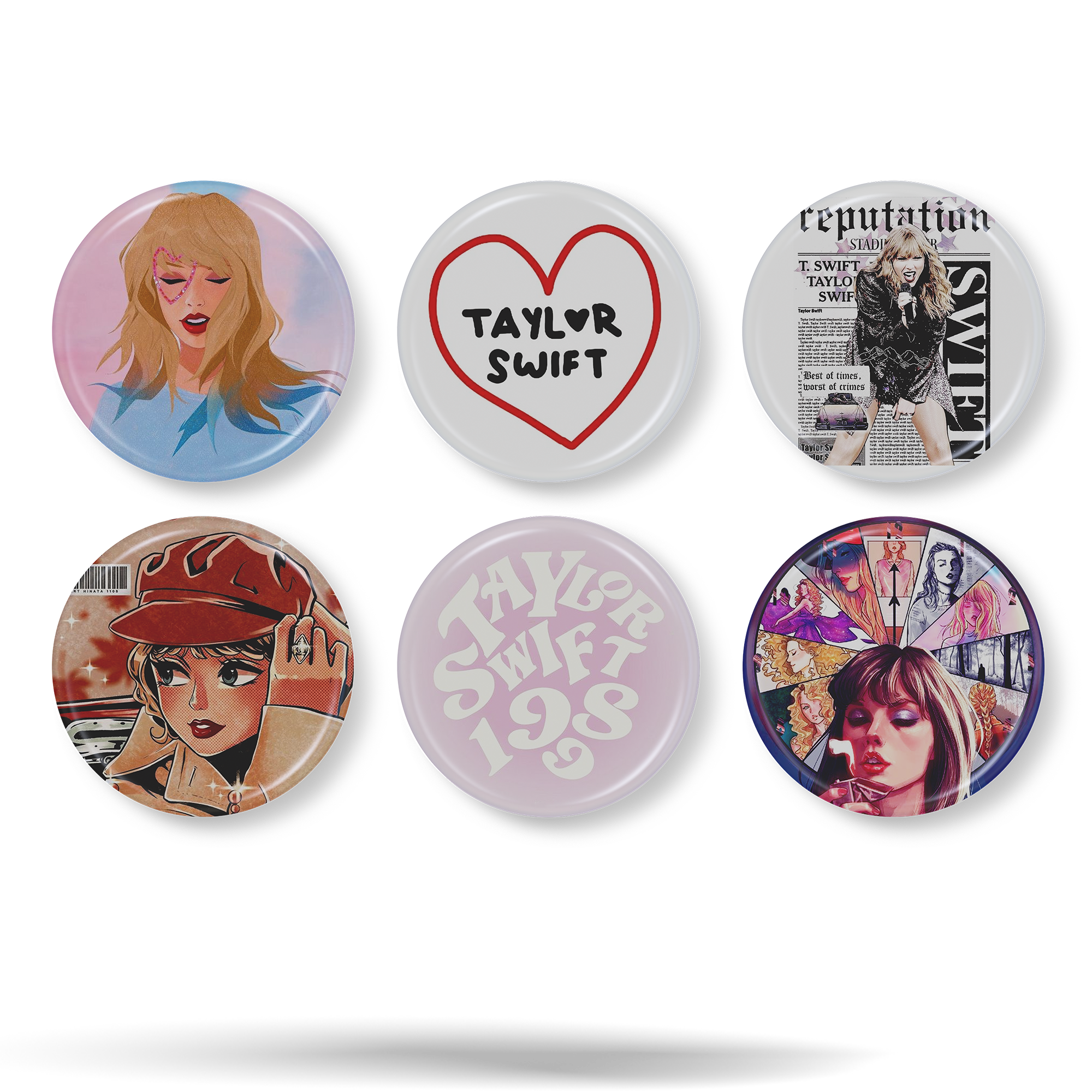 Taylor Swift · Set 01 de 6 Chapitas