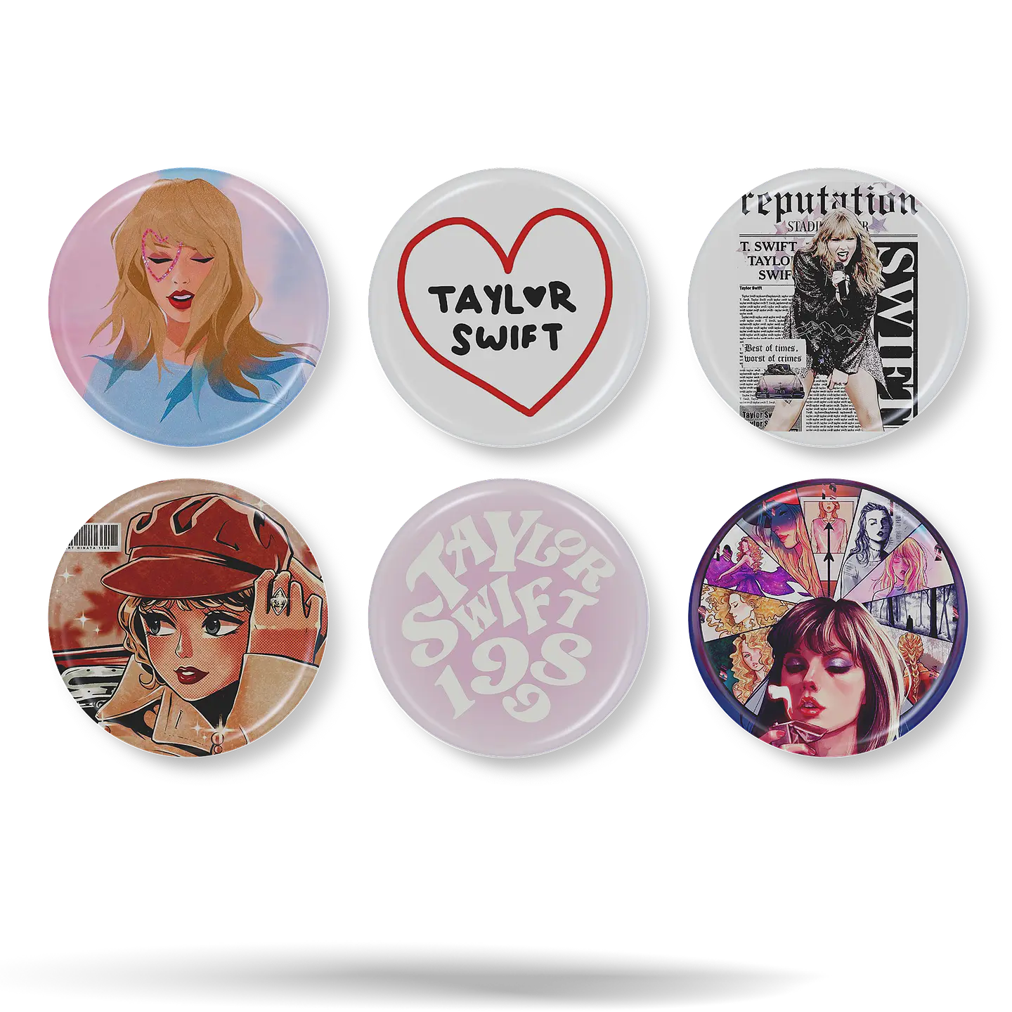 Taylor Swift · Set 01 de 6 Chapitas 1