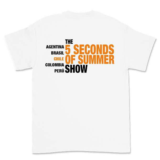 5 Seconds of Summer · The 5SOS Show Chile Polera 9