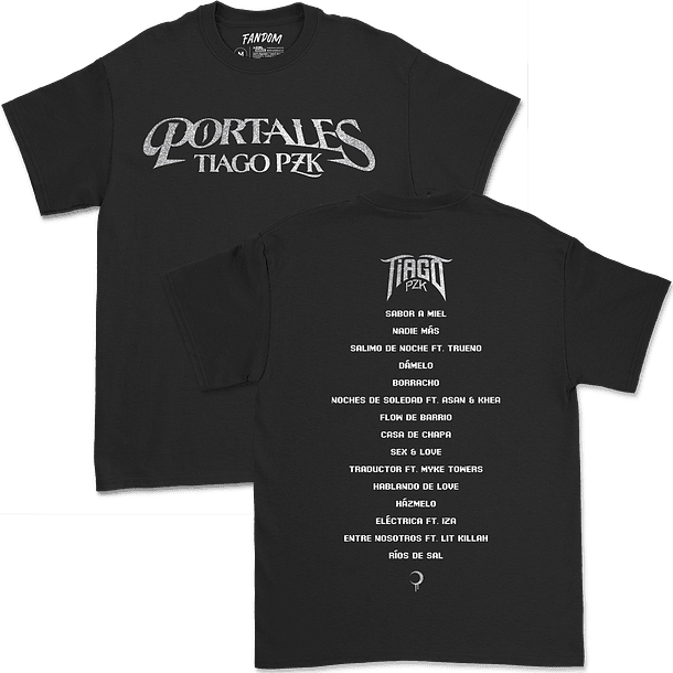 Tiago PZK · Portales Track List Polera 1