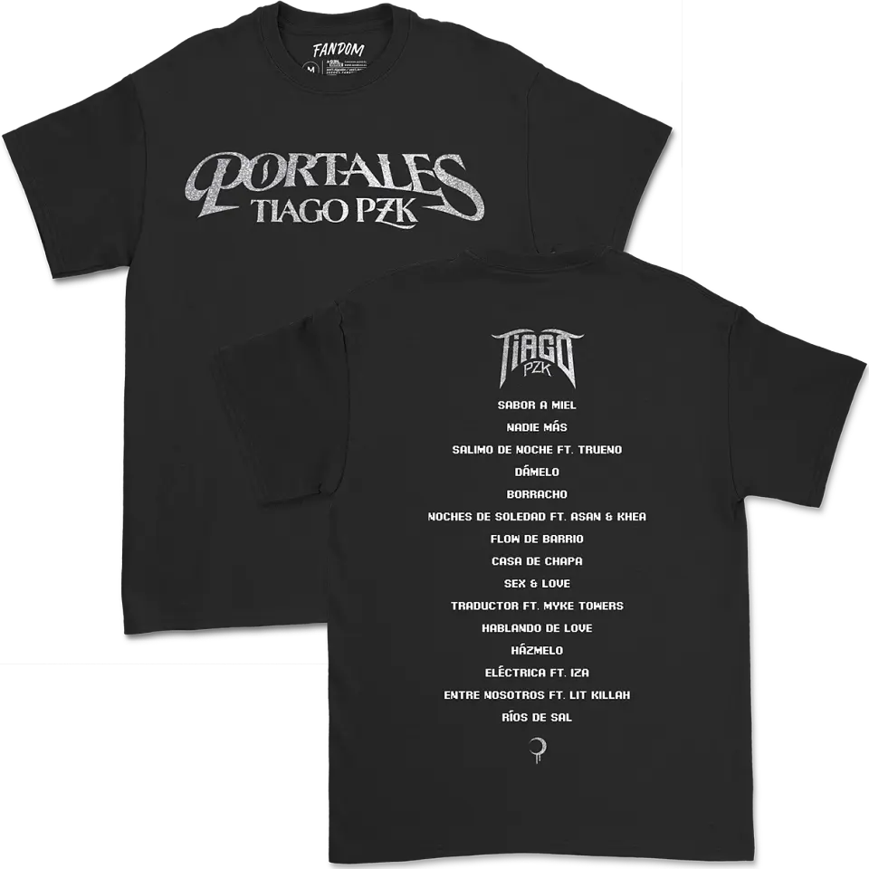 Tiago PZK · Portales Track List Polera 1