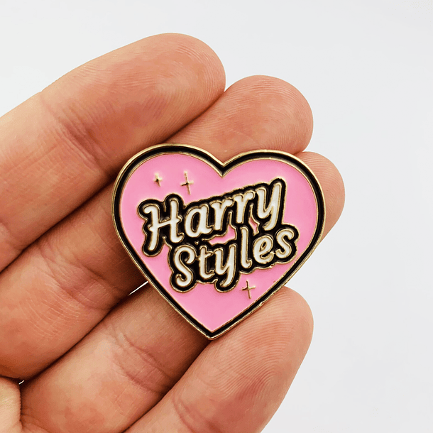 Harry Styles ·  Pink Heart Pin 2