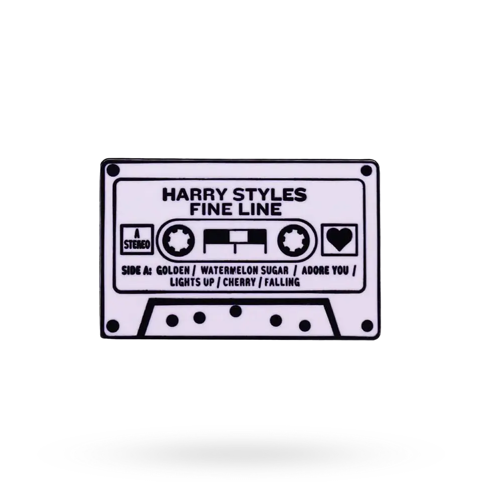 Harry Styles · White Cassette Pin 1
