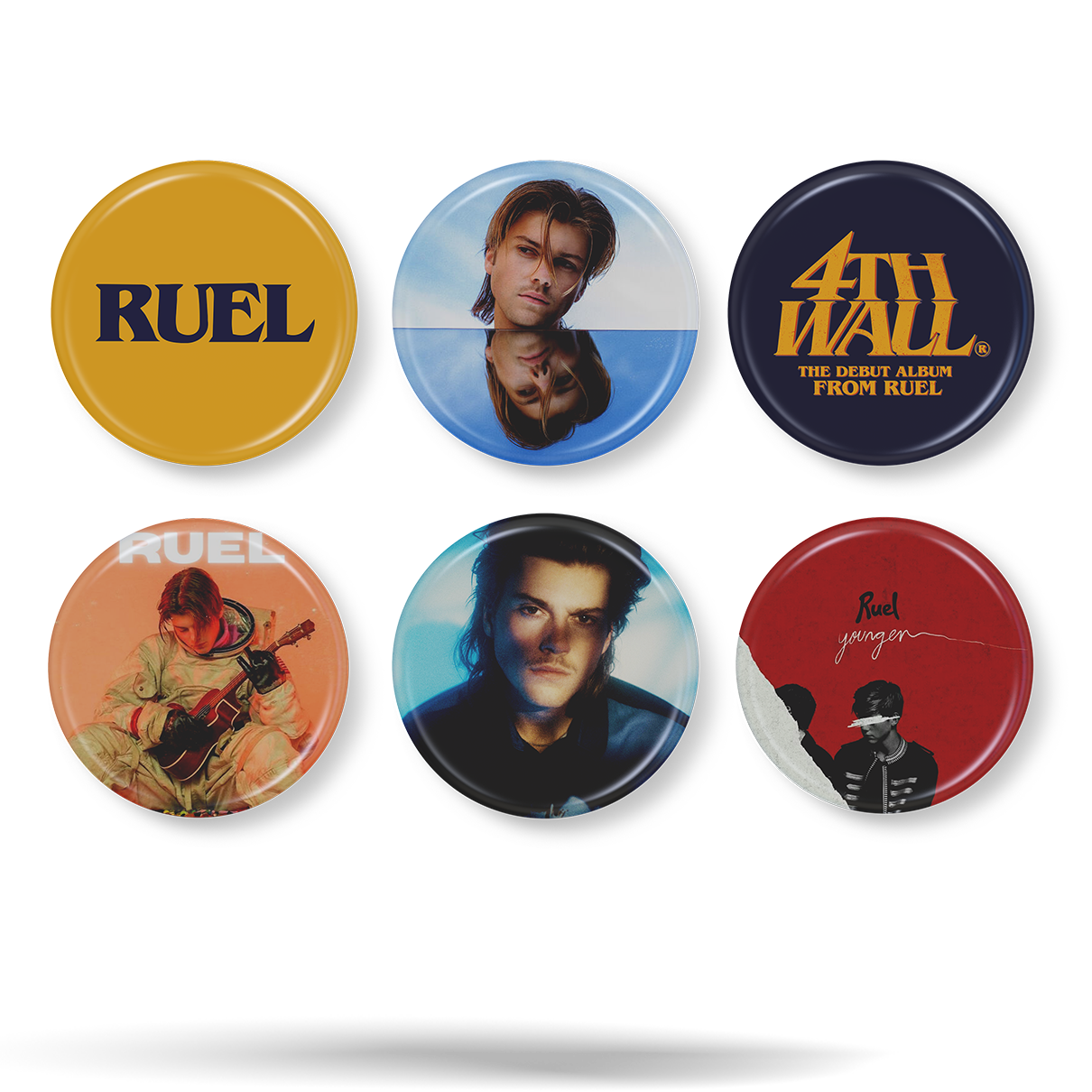 Ruel · Set 01 de 6 Chapitas