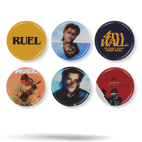 Ruel · Set 01 de 6 Chapitas