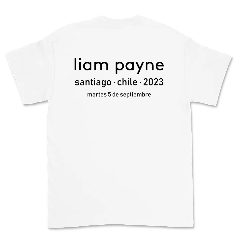 Liam Payne · Tour Santiago 2023 Polera 6