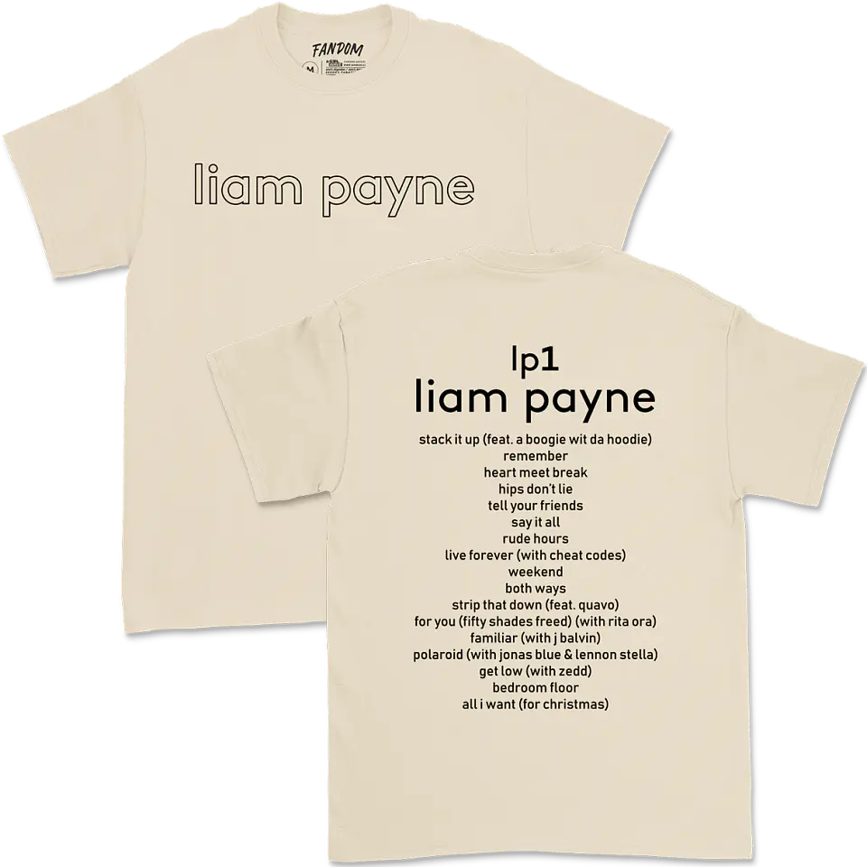 Liam Payne · LP1 Tracklist Polera 1