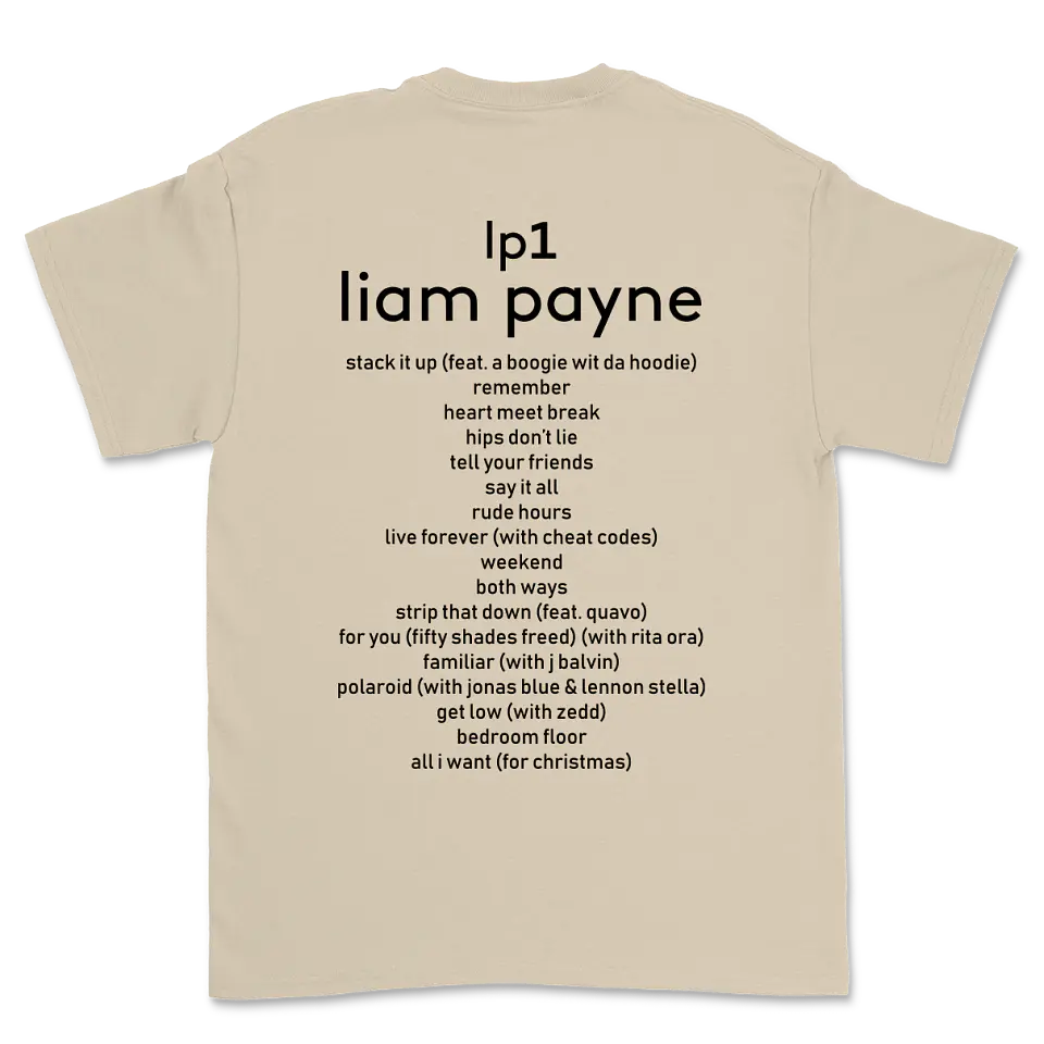 Liam Payne · LP1 Tracklist Polera 7
