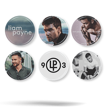 Liam Payne · Set 01 de 6 Chapitas