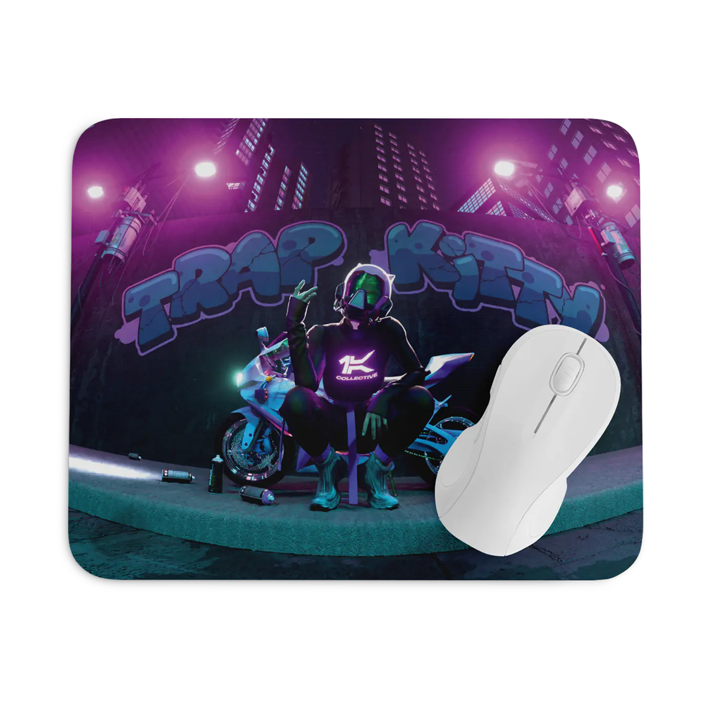 Young Miko · Trap kitty Mouse Pad 1